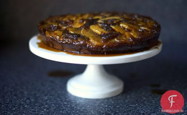 Bolo de pão de gengibre de cabeça para baixo