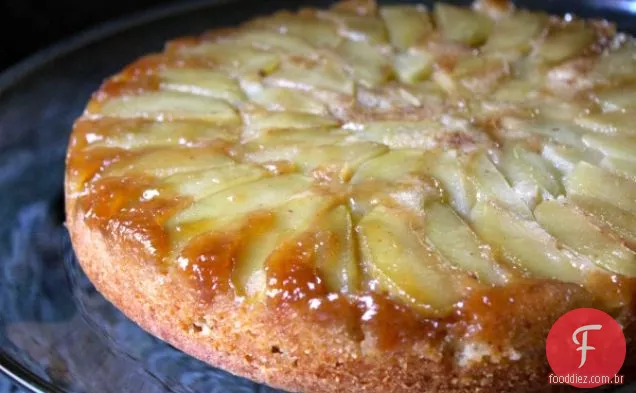 Receita De Bolo De Maçã De Cabeça Para Baixo
