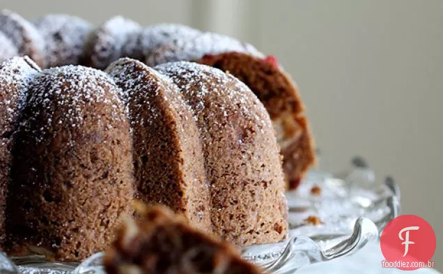 Bolo De Férias Para Todos Os Fins Ou Bolo De Bourbon De Cranberry De Maçã
