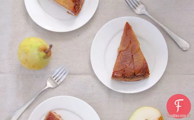 Caramel Pear Torte