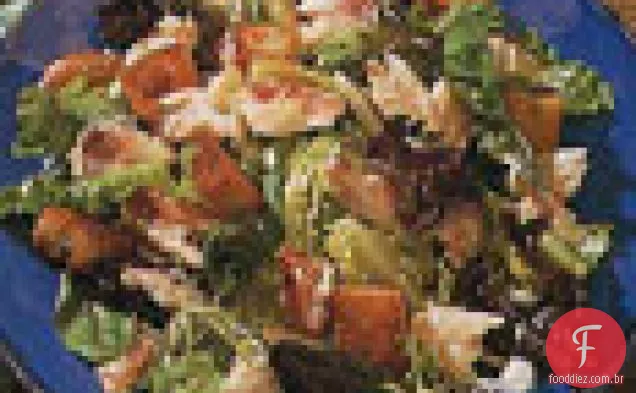Salada de caranguejo e leitelho Caesar Dressing