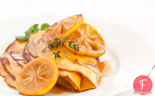 Crepes Com Manteiga De Limão Salgada Caramelo