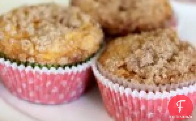 Muffins De Bolo De Café Com Canela De Maçã