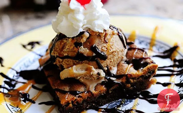 Chocolate Chip Caramelo Sorvete Sundae