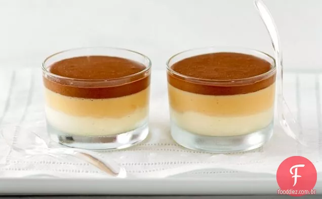 Baunilha, Manteiga Salgada Caramelo E Mousse De Chocolate