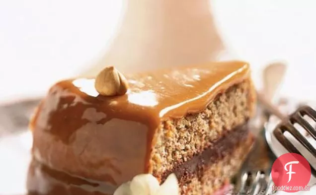 Chocolate Com Cobertura De Caramelo-Torta De Avelã