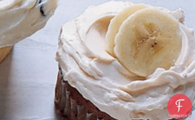 Cupcakes De Banana Com Creme De Manteiga De Caramelo