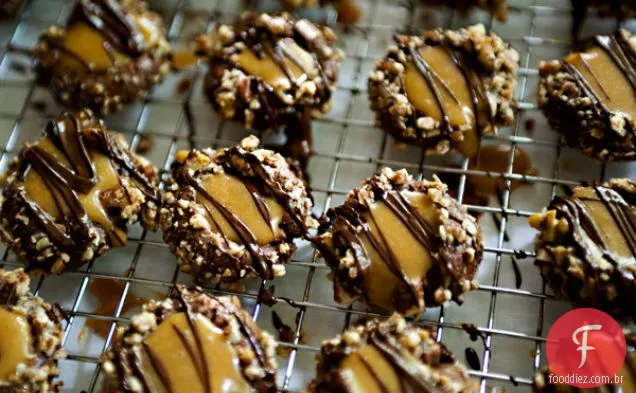 Chocolate Caramelo Pecan Impressões Digitais