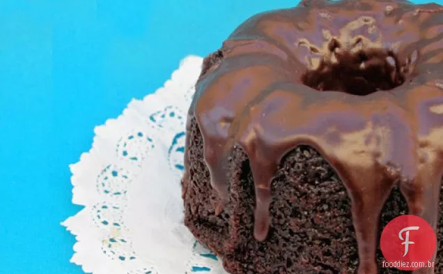 Bolo de café expresso de chocolate escuro da Fran