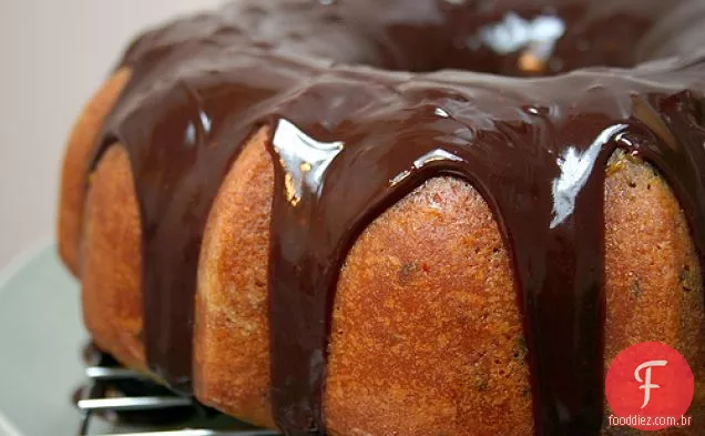 Bolo De Pedaços De Chocolate Laranja
