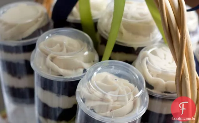Bolo De Chocolate Com Kahlua Buttercream Push Pops