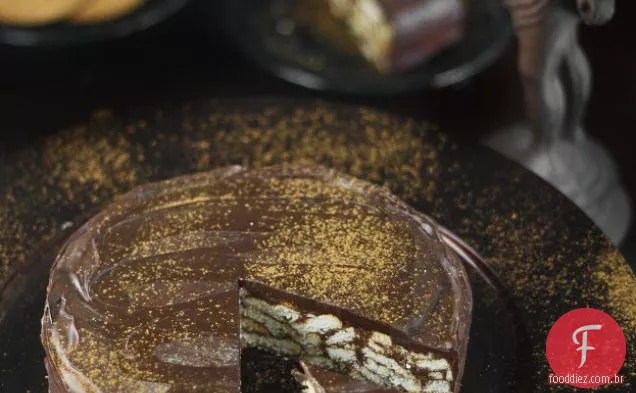 Bolo De Biscoito De Chocolate