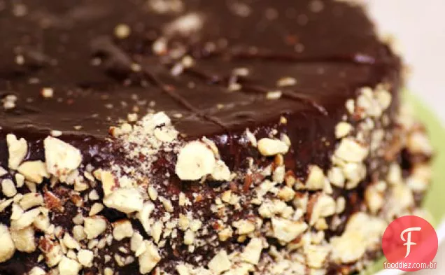 Bolo De Chocolate Sem Farinha Com Avelãs Torradas