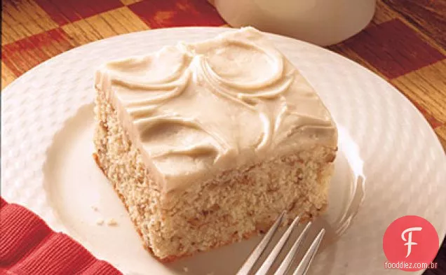 Bolo De Manteiga Com Cobertura De Manteiga Dourada