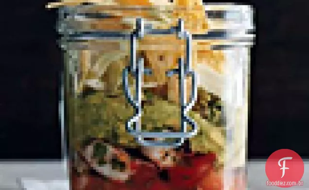 Camarão com Salsa, abacate e batatas fritas