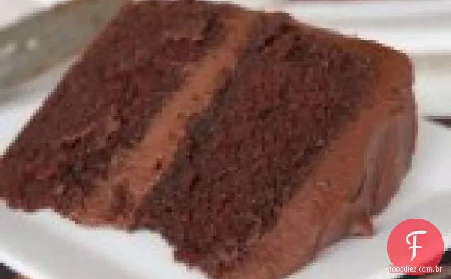Bolo de camada de Chocolate à moda antiga