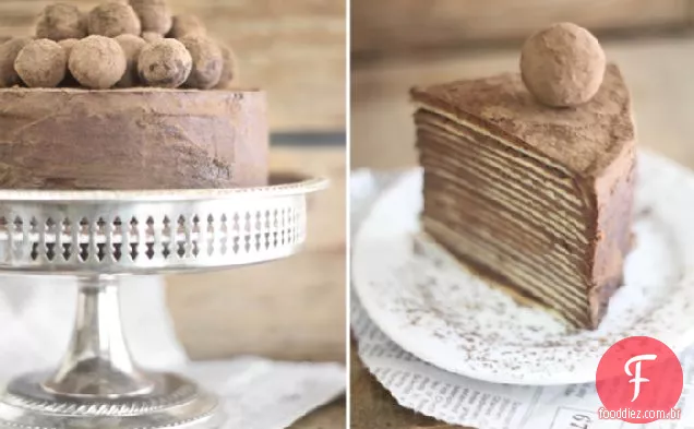Bolo De Chocolate Amaretto Crêpe