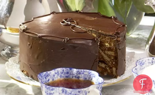 Bolo De Biscoito De Chocolate