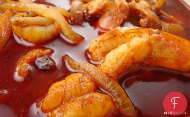 Camarão diabólico (camarones A La Diabla)