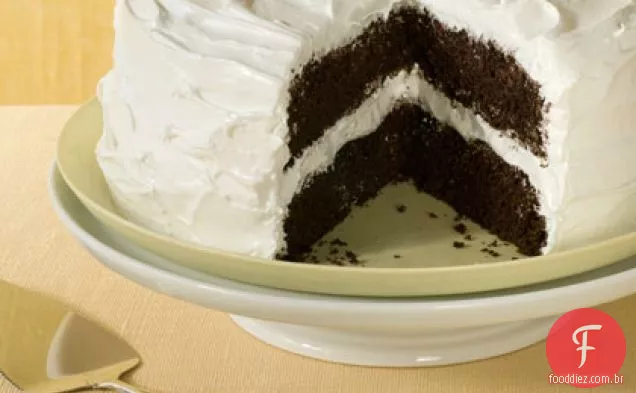 Bolo De Camada De Chocolate Escuro Profundo