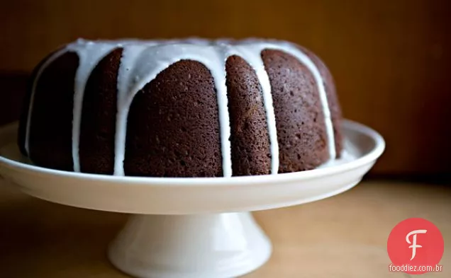 Creme Azedo Chocolate Bundt Bolo