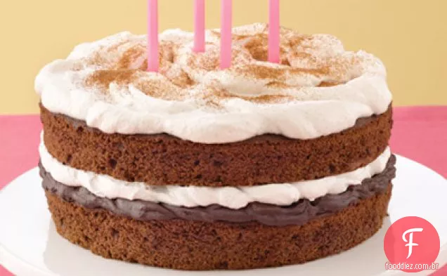 Bolo De Aniversário De Canela Fudge