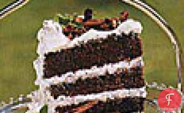 Bolo Da Camada Da Hortelã Do Chocolate
