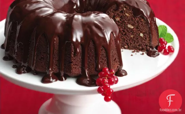 Bolo De Amêndoa De Chocolate Duplo