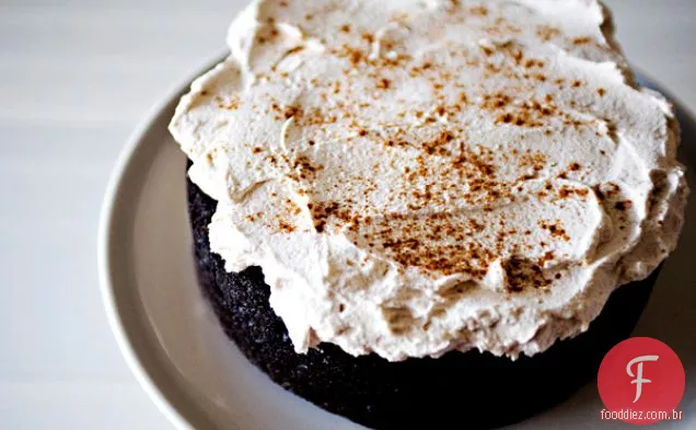 Bolo de Chocolate mexicano com cobertura de Mascarpone