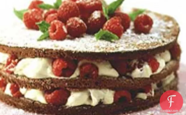 Bolo de chocolate e framboesa com baixo teor de carboidratos de Mona Farrugia