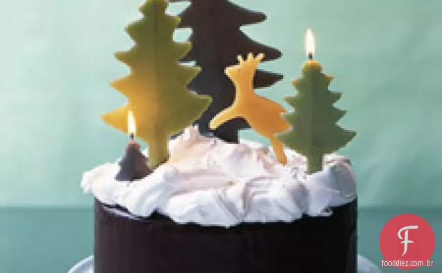 Bolo De Chocolate Com Merengue Nevado