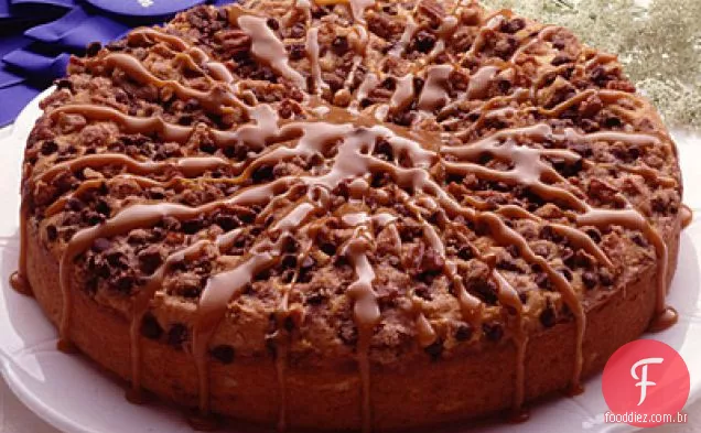 Bolo De Café Streusel De Chocolate Caramelo