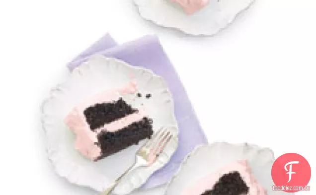 Bolo de camada de chocolate sem glúten