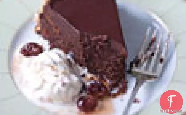 Bolo De Chocolate Sem Farinha Com Avelãs Torradas E Ch Brandied