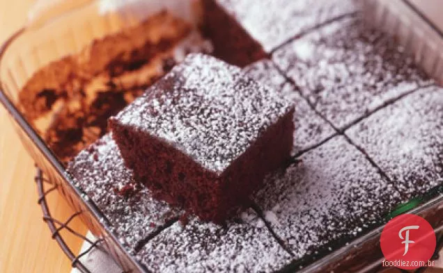 Bolo de lanche de Chocolate duplo (receita de manteiga leve)