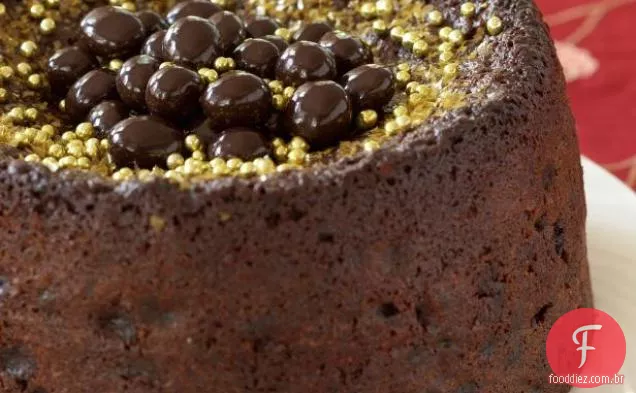 Bolo De Frutas Com Chocolate
