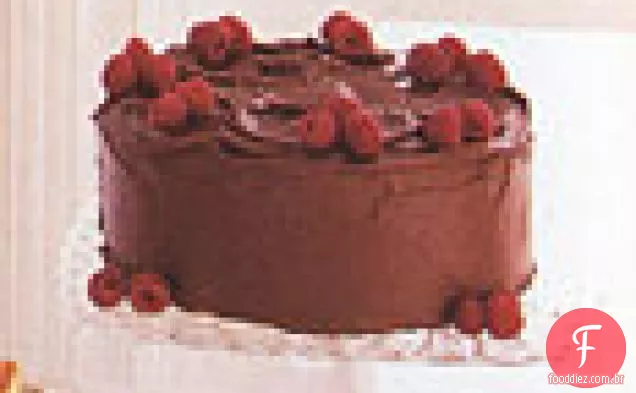 Bolo De Framboesa De Chocolate Duplo