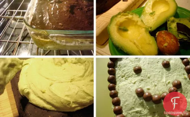 Cakespy: Bolo De Abacate Com Chocolate Com Creme De Manteiga De Abacate