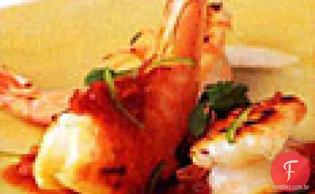 Camarão grelhado com molho de Tamarindo