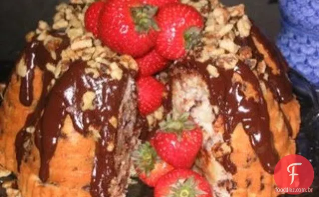 Incrível Banana Split Bundt Bolo