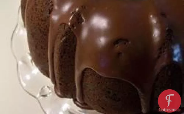 Fácil Chocolate Bundt Bolo Esmalte