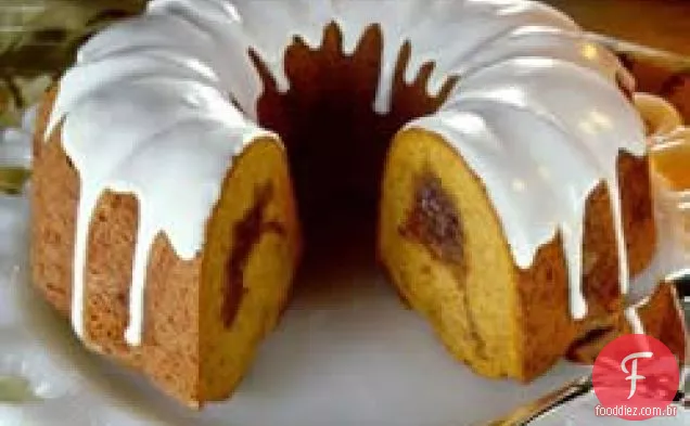 Creme Azedo Abóbora Bundt Bolo