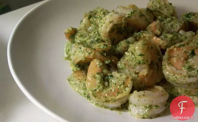 Camarão Alecrim Com Pesto De Hortelã