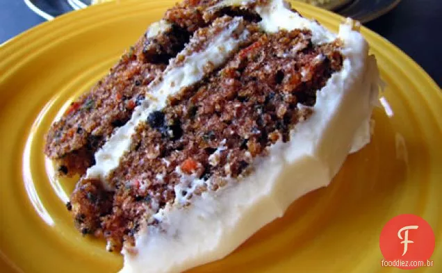 Bolo De Cenoura Com Cobertura De Cream Cheese