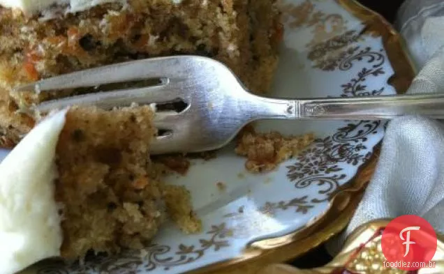 Bolo de cenoura de Sally com receita de cobertura de Cream Cheese