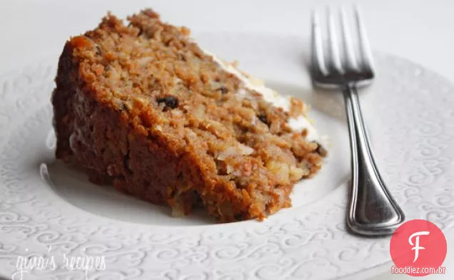 Bolo De Cenoura Super Úmido Com Cobertura De Cream Cheese