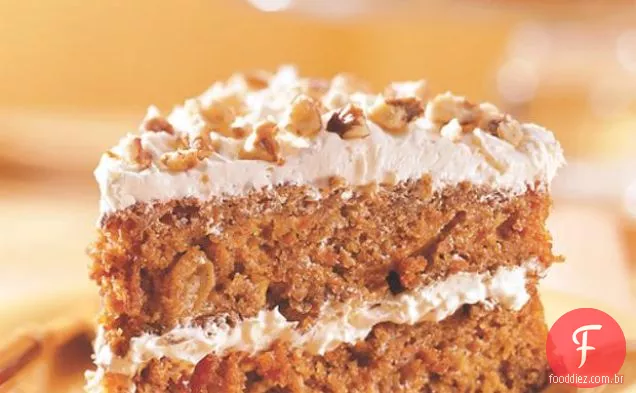 Bolo De Cenoura Com Cobertura De Cream Cheese