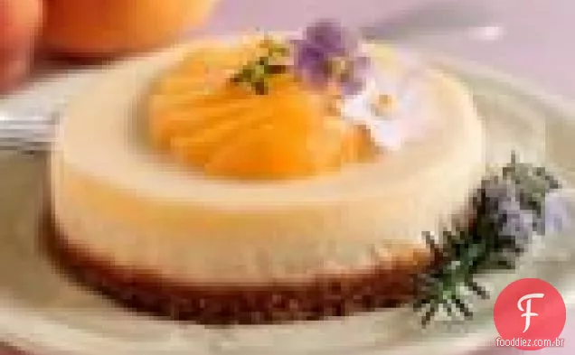 Cheesecakes Crème Fraîche Com Pêssegos Freestone