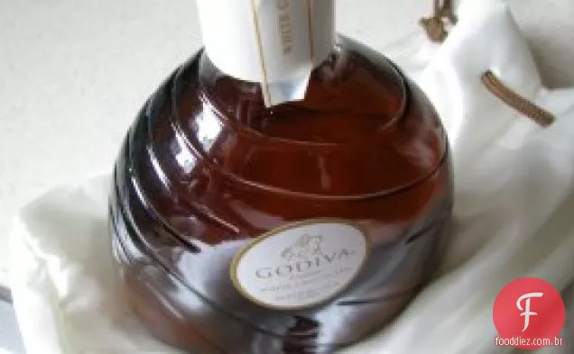 Cheesecake De Chocolate Branco Godiva Com Chantilly Fresco