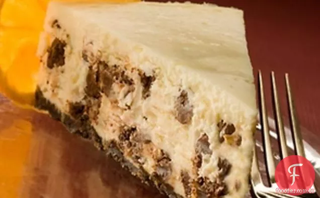 Cheesecake Da Névoa Alaranjada Da Microplaqueta Do Chocolate Do Açúcar Livre
